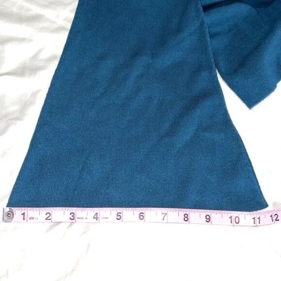 Victor Glemaud Womens Teal Knit Flared Pants Size S - Picture 12 of 12